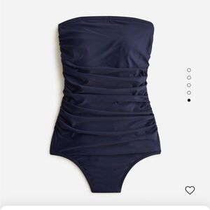 JCREW Ruched Bandeau Swimsuit